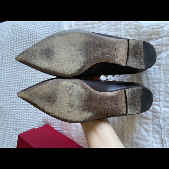 Valentino rockstud flats 37.5 - Picture 2 of 6